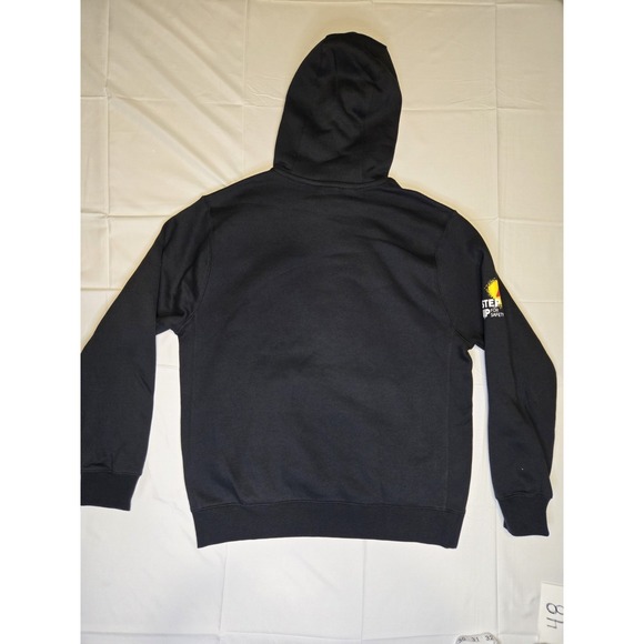NWT Nike Sportswear Club Fleece Hoodie Mens Medium Black Pullover Logo *SEE PICS - Picture 6 of 7
